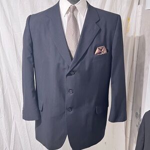 Dario di Napoli Classic Black Men's Suit Jacket Wool blend.